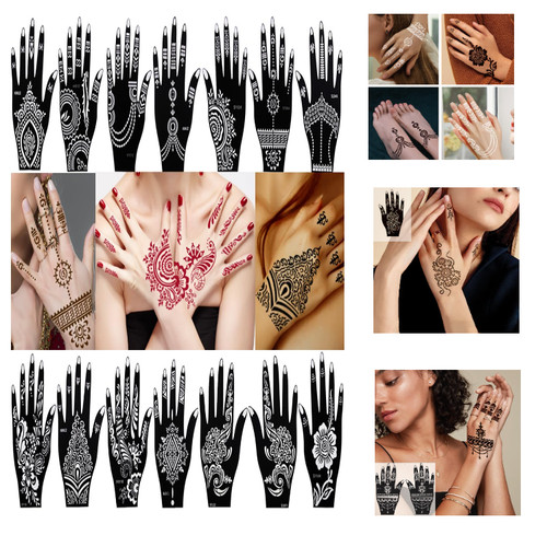 Henna tattoo schablone set - tattoo,