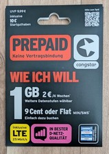 Congstar  SIM Karte mit 666