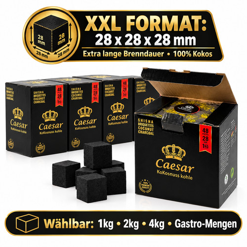 Caesar shisha kohle 28mm - caesar,