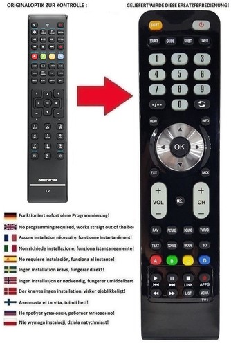 Ersatz fernbedienung für - ersatz,