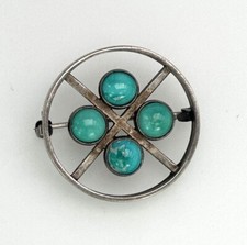 Brosche Spange Silber 835