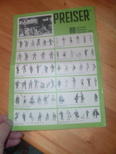 Preiser HO Auswahl. Miniaturfiguren für Modelleisenbahnen, Prospekt 1972