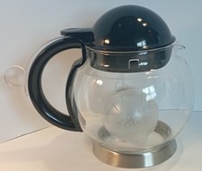 emsa Glas-Kanne Teekanne mit Teesieb  . Deutsches Kunststoff Museum . Rarität