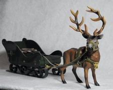 1:24 Rothirsch & Schlitten