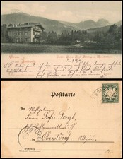 Ansichtskarte Jenbach (Tirol) Gasthaus, E-Bahn, Wendelstein 1906