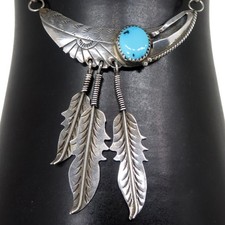 Navajo Türkis Sterlingsilber Kette ° 925 Silber Collier  ETHNO INDIANER SCHMUCK