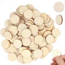100 Stück Holzplättchen Rund