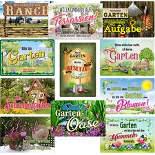 Garten Blechschilder Schild