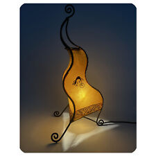 Orientalische Marokkanische Stehlampe Leder Lampe Hennalampe Lederleuchte 