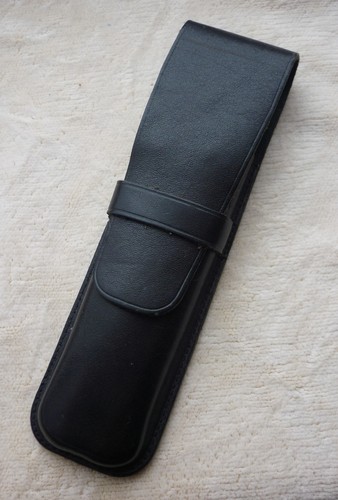 Lederetui schwarz für - , 2