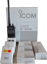 Funksprechgerät ICOM IC-A22E VHF Airband Transreceiver-i.O. Zubehör Sammler