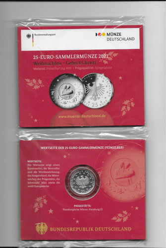 Euro brd deutschland 2021 - 25,