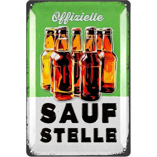 Retro blechschild bier - blechschild,