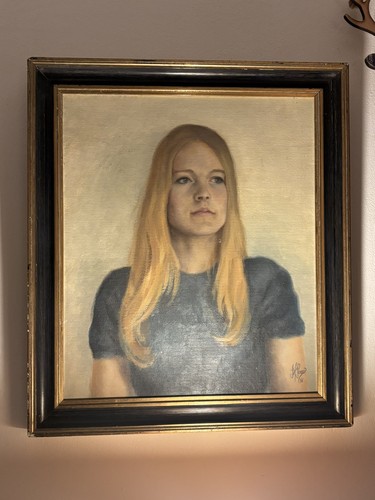 Vintage öl portrait gemälde - vintage,