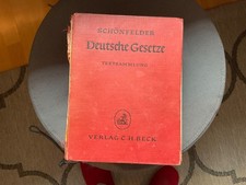 Schönfelder Deutsche Gesetze 33. Auflage Stand 1.10.1963 vintage