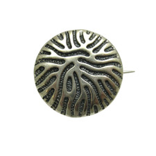 925er Silberbrosche Rund –