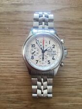 Klassischer Revue Thommen Airspeed Chronograph 17081.6, Eta 7750, champagnerfar.