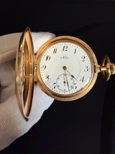 Nomos taschenuhr antik 14k - taschenuhr,