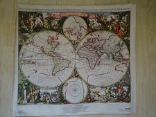 Historische Weltkarte mit