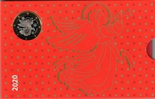 Weihnachts Münzsatz 2020 mit Engel Medaille / Rückseite Weihnachts Stern 