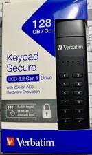 Verbatim USB Stick 128GB Speicherstick Keypad Secure AES 256 Bit TYP C USB 3.2