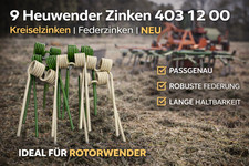 9x Heuwender Zinken 403 I2 00