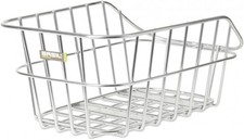 Basil Cento Alu Fahrradkorb hinten aus Aluminium 21 x 24 x 21 cm feste Halterung