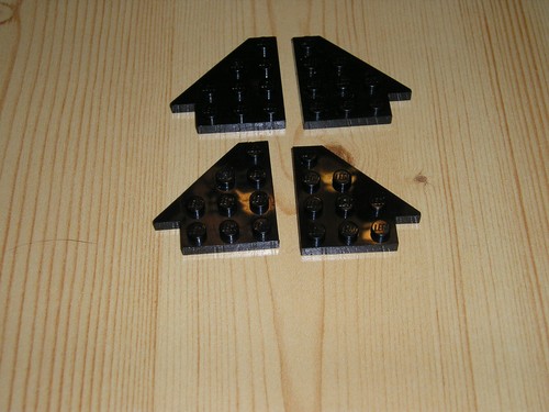 Lego platte flügel - , keil