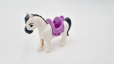 Lego Pferd Friends Stute weiß graue Mähne mit Sattel Tiere Pferde Reiterhof Pony