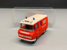 Mercedes MB Feuerwehr FW Feuer Unfall Rettung Mannschaft Wagen 27 Wiking H0 1:87