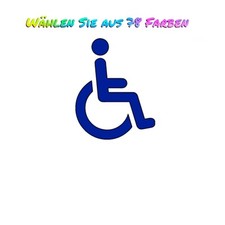 4x Aufkleber Rollstuhl