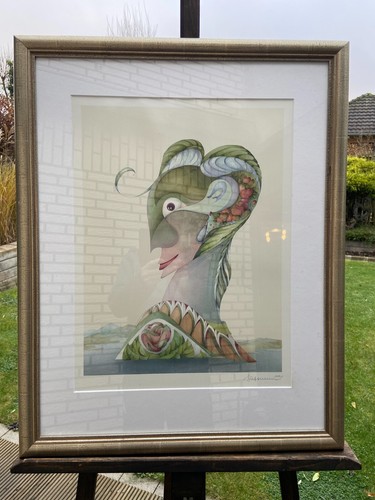 Seltener kunstdruck mit 18 - seltener,