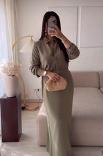 Zweiteiler Maxikleid Set Abaya