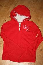 Hoodie Sweatshirt Sweatjacke A&F Abercrombie Sherpa Strass Gr. XL kids (164) neu