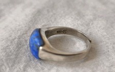 Silberring 925 Silber Edelstein Lapislazuli Fr. Scheuerle Gr. 54 Schönes Design