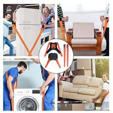 4 Tlg Tragegurte Umzug Möbel Shoulder Dolly Set 400 KG Tragehilfe Möbeltransport