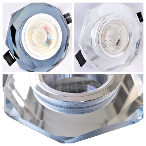 Glas einbaustrahler rund - glas,