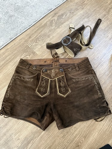 Damen lederhose braun 38 - damen, gr.