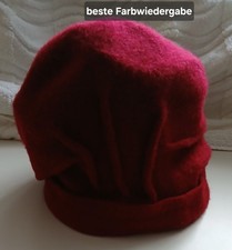 Winter Mütze Hut Wolle Rot, gewaschen ohne Hutband oder Gummi, 6 Bilder
