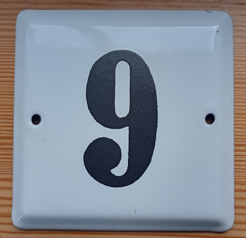 Emailleschild hausnummer wie - emailleschild,