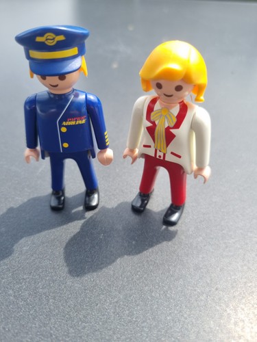 Playmobil flugkapitän - playmobil, flugkapitän+