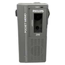 Philips Pocket Memo 390 Diktiergerät, Voice Recorder, mit 3 Kassetten, neuwertig