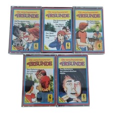 5x MC Die verschworenen Freunde Folge 1 3 6 8 10 Konvolut Kassette Hörspiel Rar