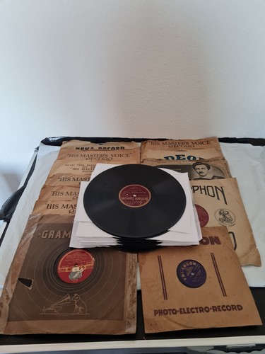 24x schellack platten alt - 24x,