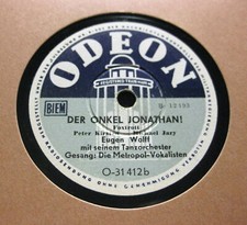 EUGEN WOLFF & METROPOL VOKALISTEN Der Onkel Jonathan / Holla Lady ODEON (225)