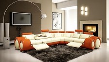 Leder Sofa Ledercouch mit USB