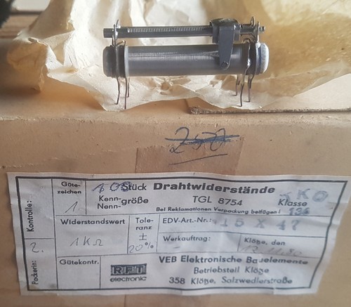 Ddr rft leistungswiderstand - ddr,