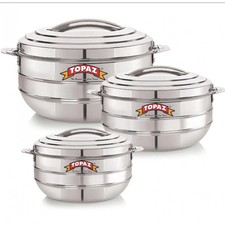 3 Stück Edelstahl Warm