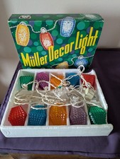 Müller Partybeleuchtung 70er bunt Lichterkette Vintage Müller Decor Light 
