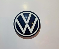 8x Original VW Nabenkappe Radnabenkappe Nabenabdeckung schwarz/weiß 55mm